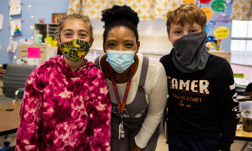 Students complete a STEM project
